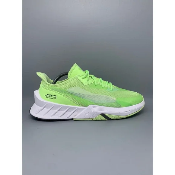 Puma Mercedes-AMG Petronas F1 Wired Run Lime Green Shoes 307036-05 Men's Sz 10.5 - Picture 6 of 10